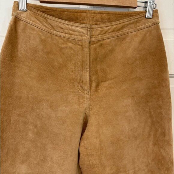Yvonne Marie Women’s Suede Leather Pants Tan Genuine Leather Western Cowgirl - Picture 2 of 14